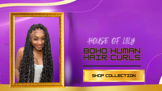Boho human hair curls