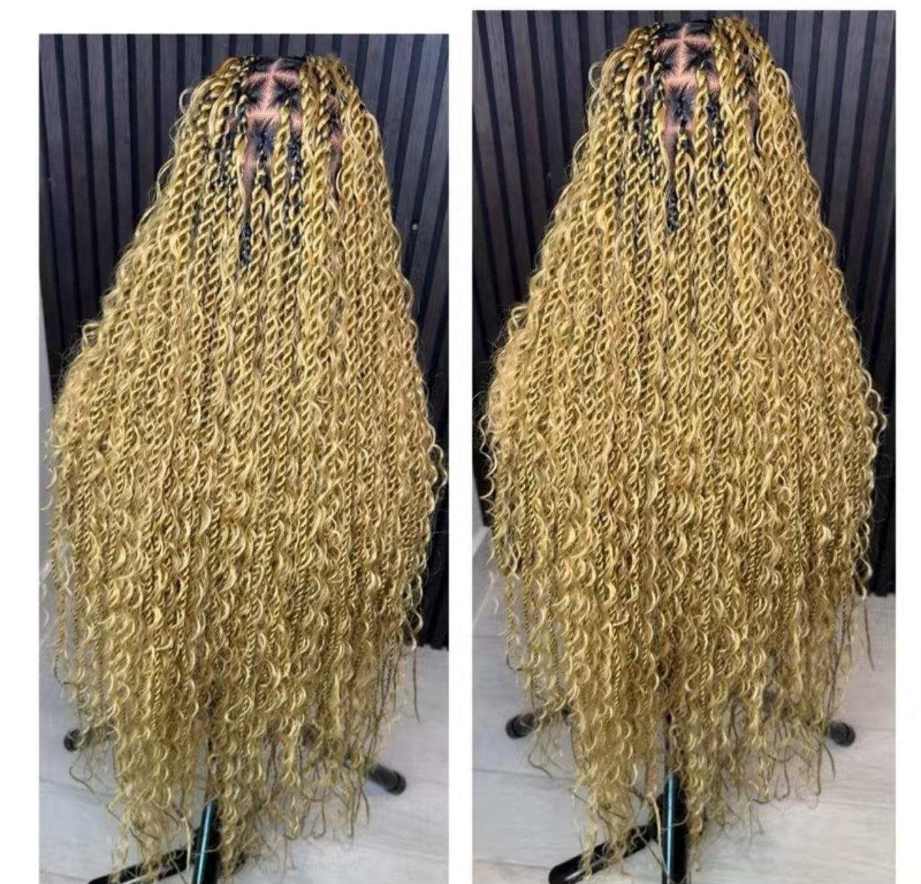 Jumbo twist boho braids