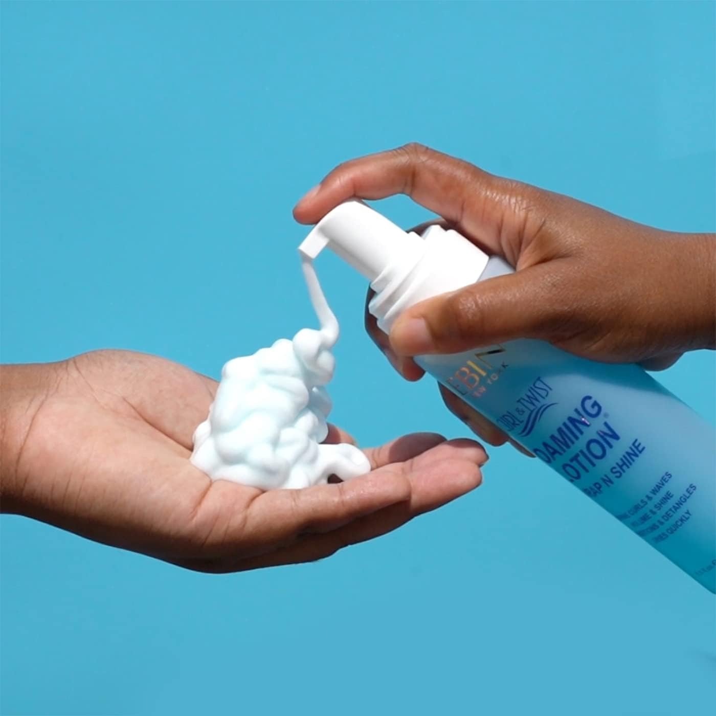 Curl & Twist Foaming Lotion Wrap And Shine | Enhancing and defining curls with Natural High Shine | Defining Curls All Day Long | Dries quick, Tames flyaways, Adds shine & volume