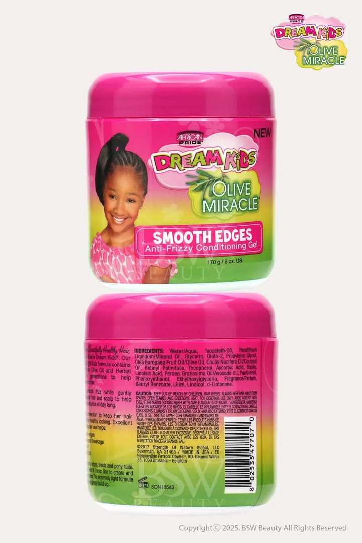 AFRICAN PRIDE DREAM KIDS OLIVE MIRACLE SMOOTH EDGES ANTI-FRIZZY CONDITIONING GEL