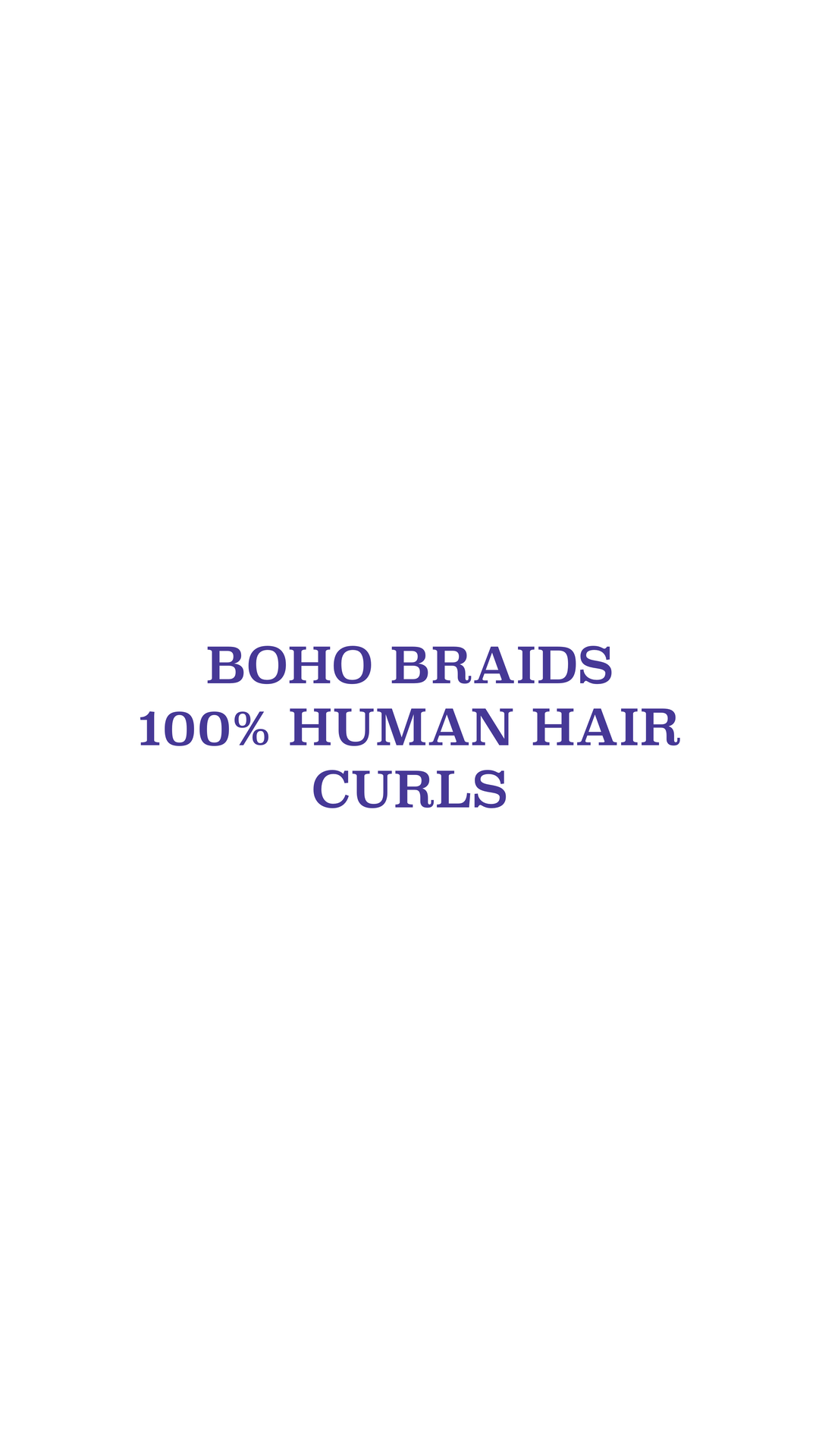 Boho human hair curls