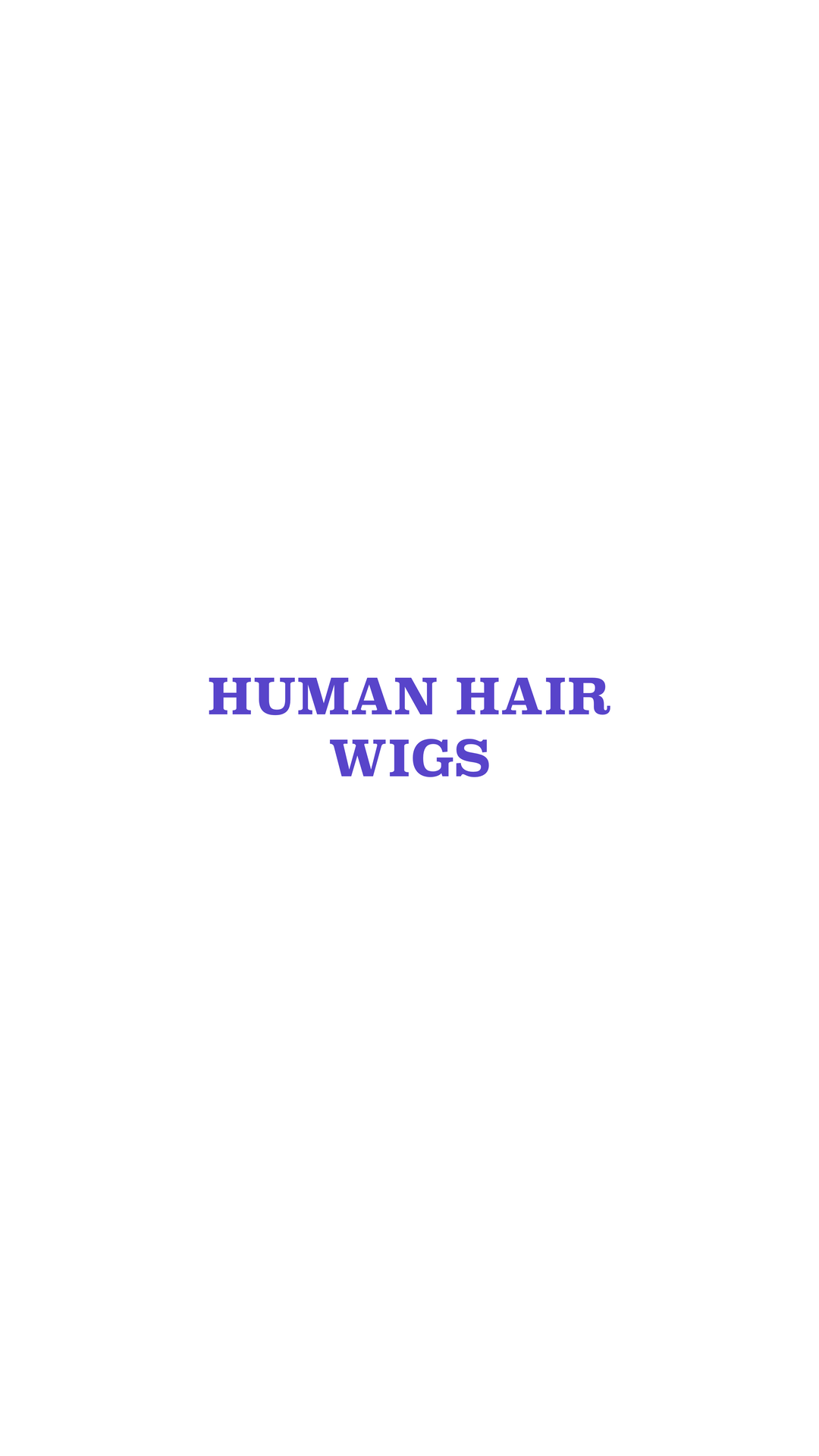 Human Hair Wigs