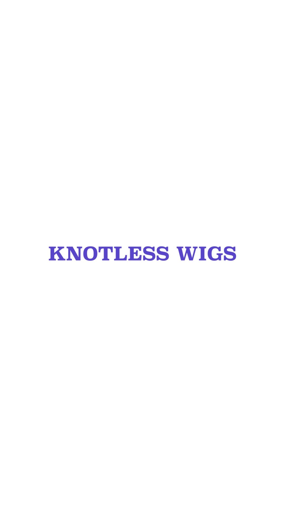 knotless wigs