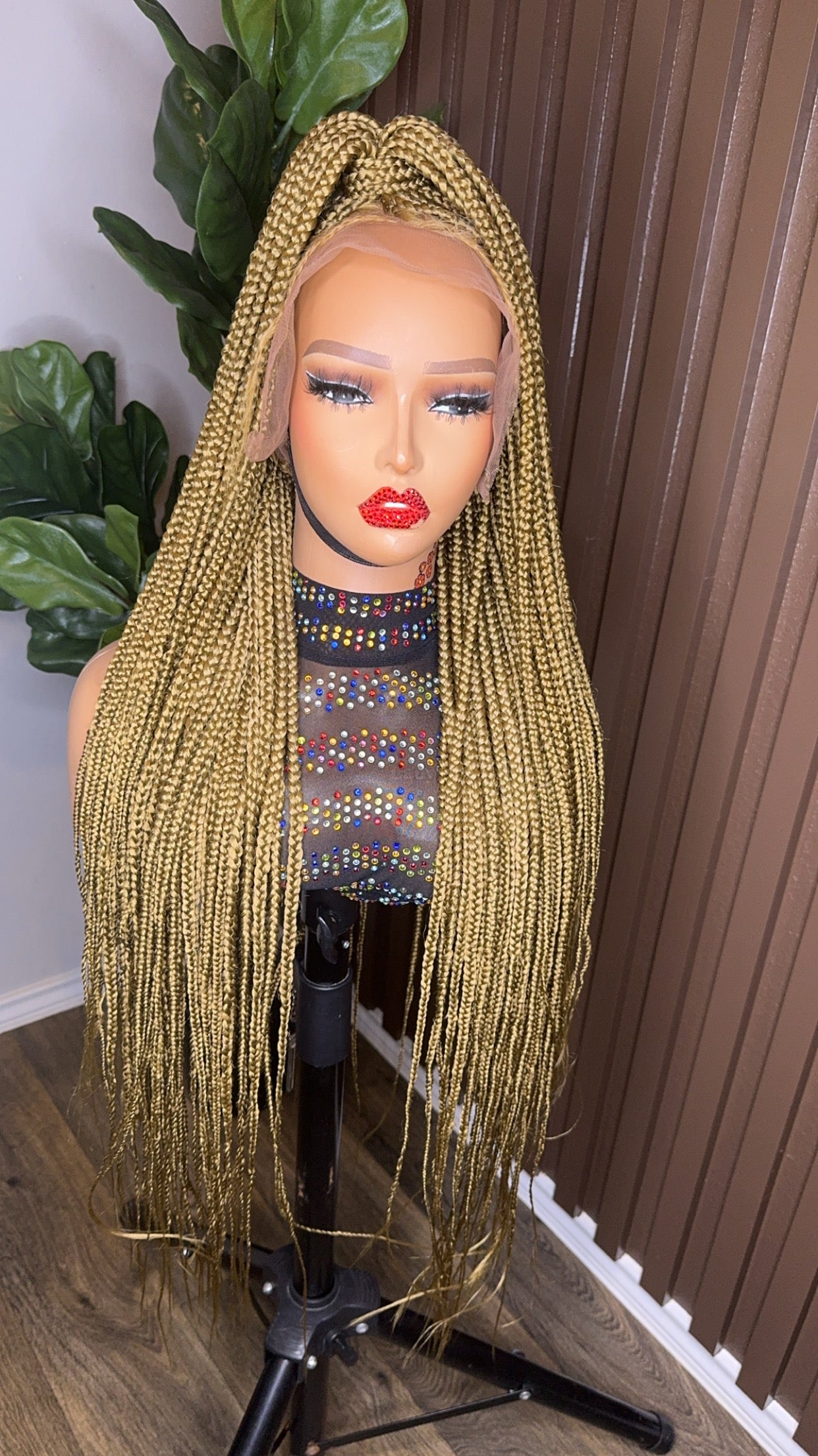 Knotless braided wig color 27