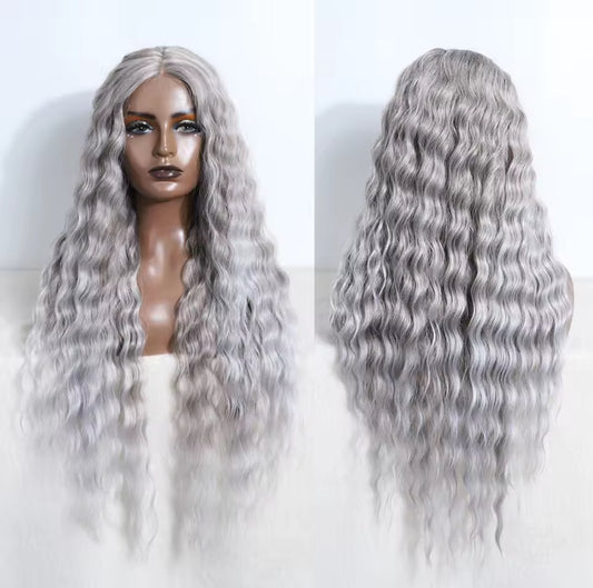 Blonde waves synthetic lace front