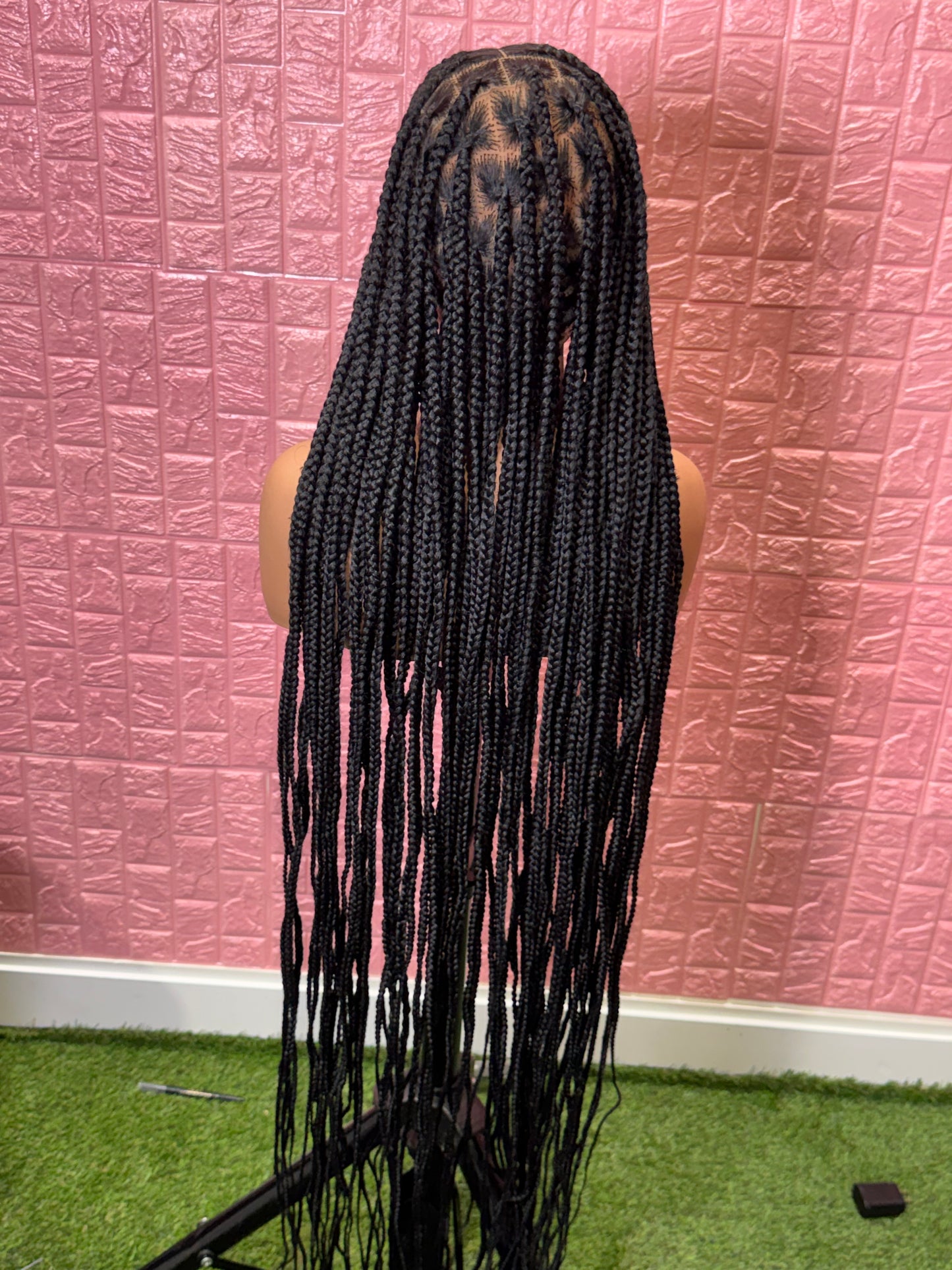50 inches jumbo knotless clearance braided wig