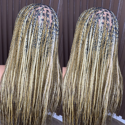 22 inches 613/27 knotless braided wig