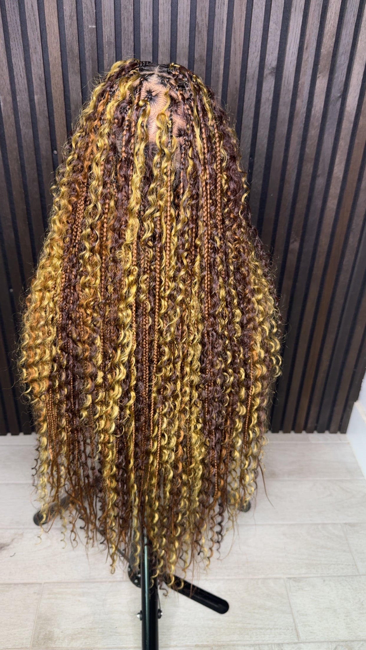 Multi color boho braids