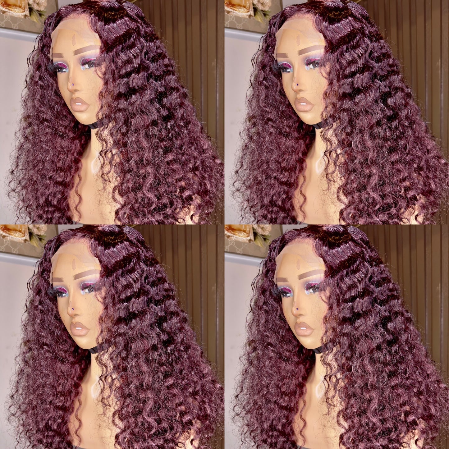 Water wave human hair wig