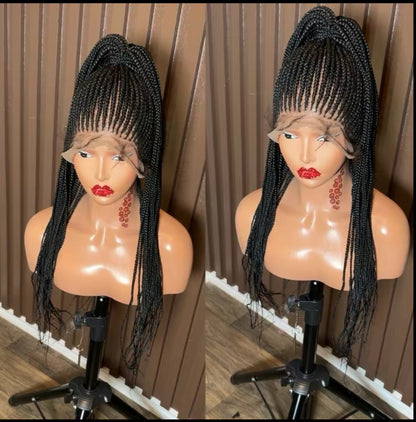 Pony tail knotless braided wig