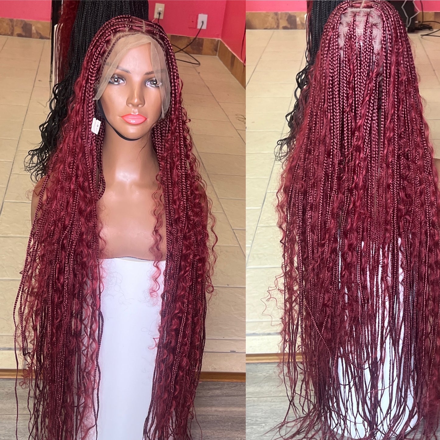 BOHO Knotless Braided wig