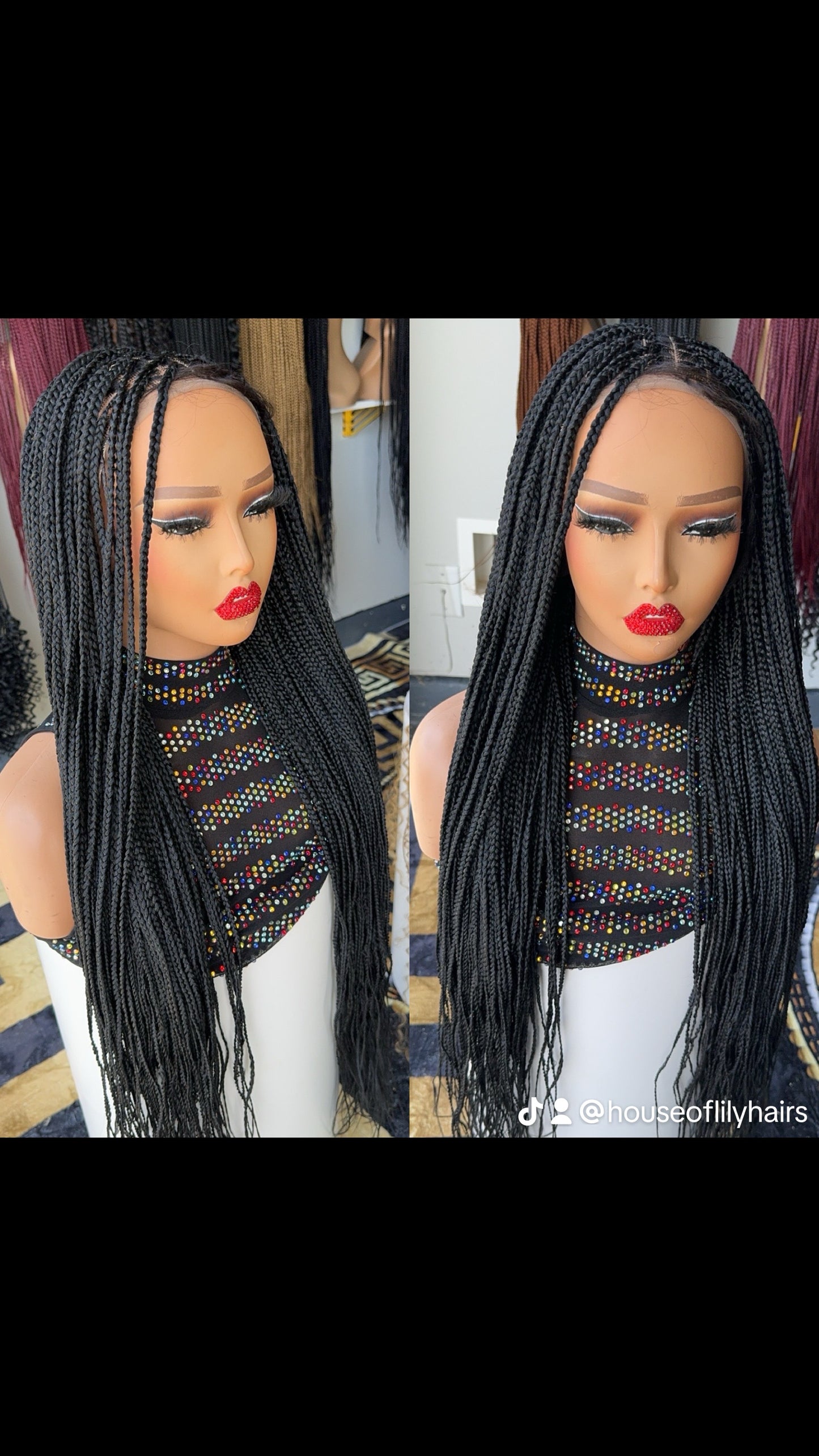 30inches knotless braids