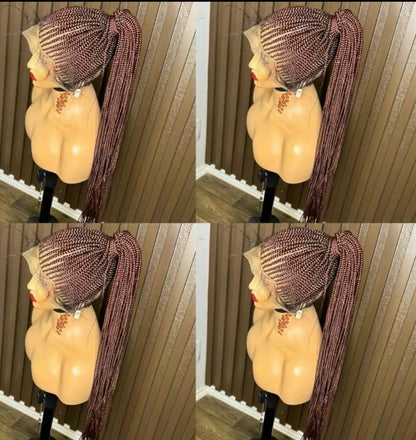 Pony tail knotless braided wig