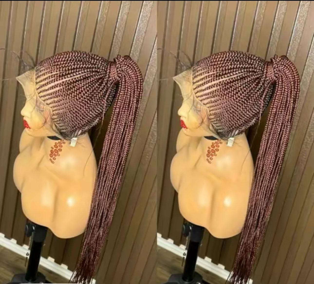 Pony tail knotless braided wig