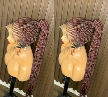 Pony tail knotless braided wig