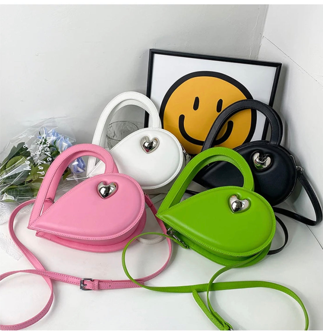 Heart shape women purse