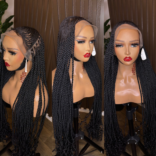 Wig vee twist braided wig