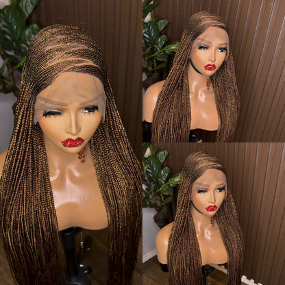 Zigzag mix tone braided wig