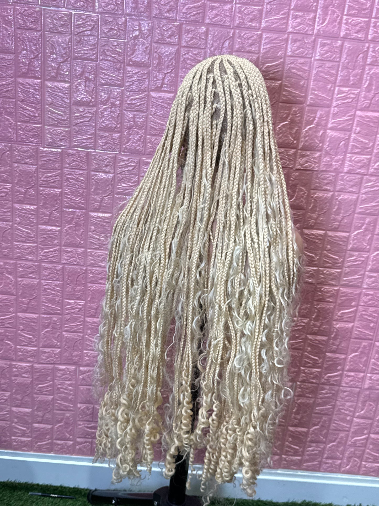 Blonde braids boho