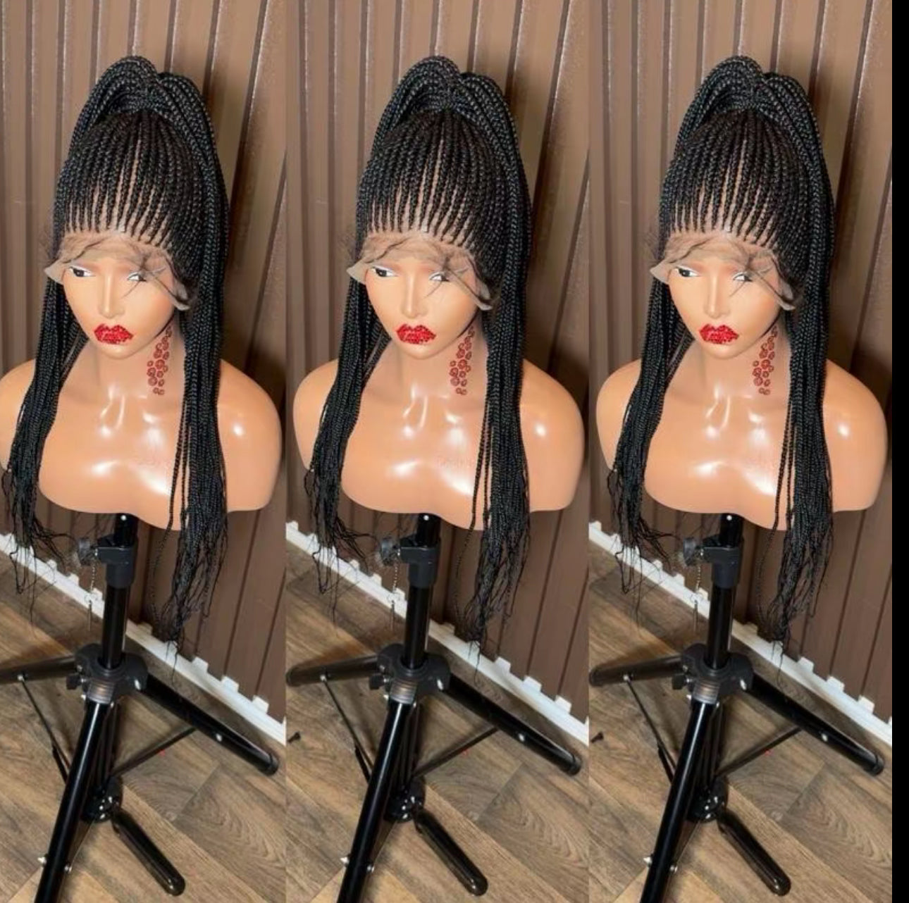 Pony tail knotless braided wig