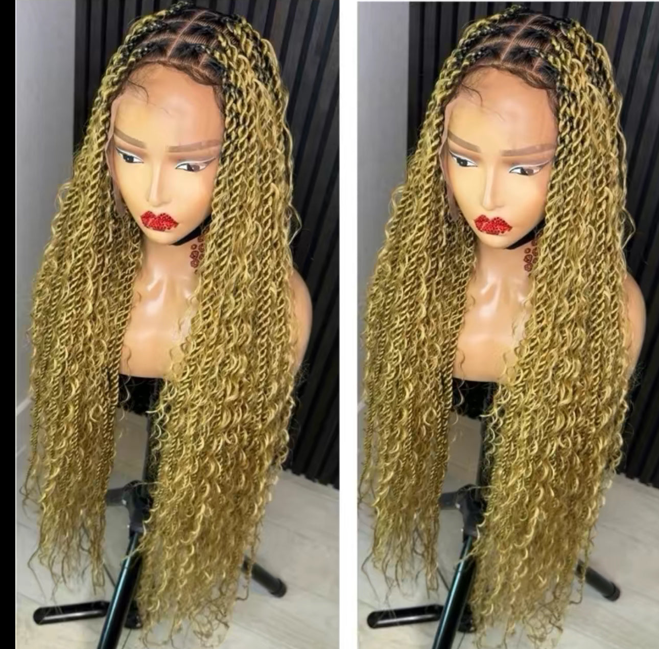 Jumbo twist boho braids