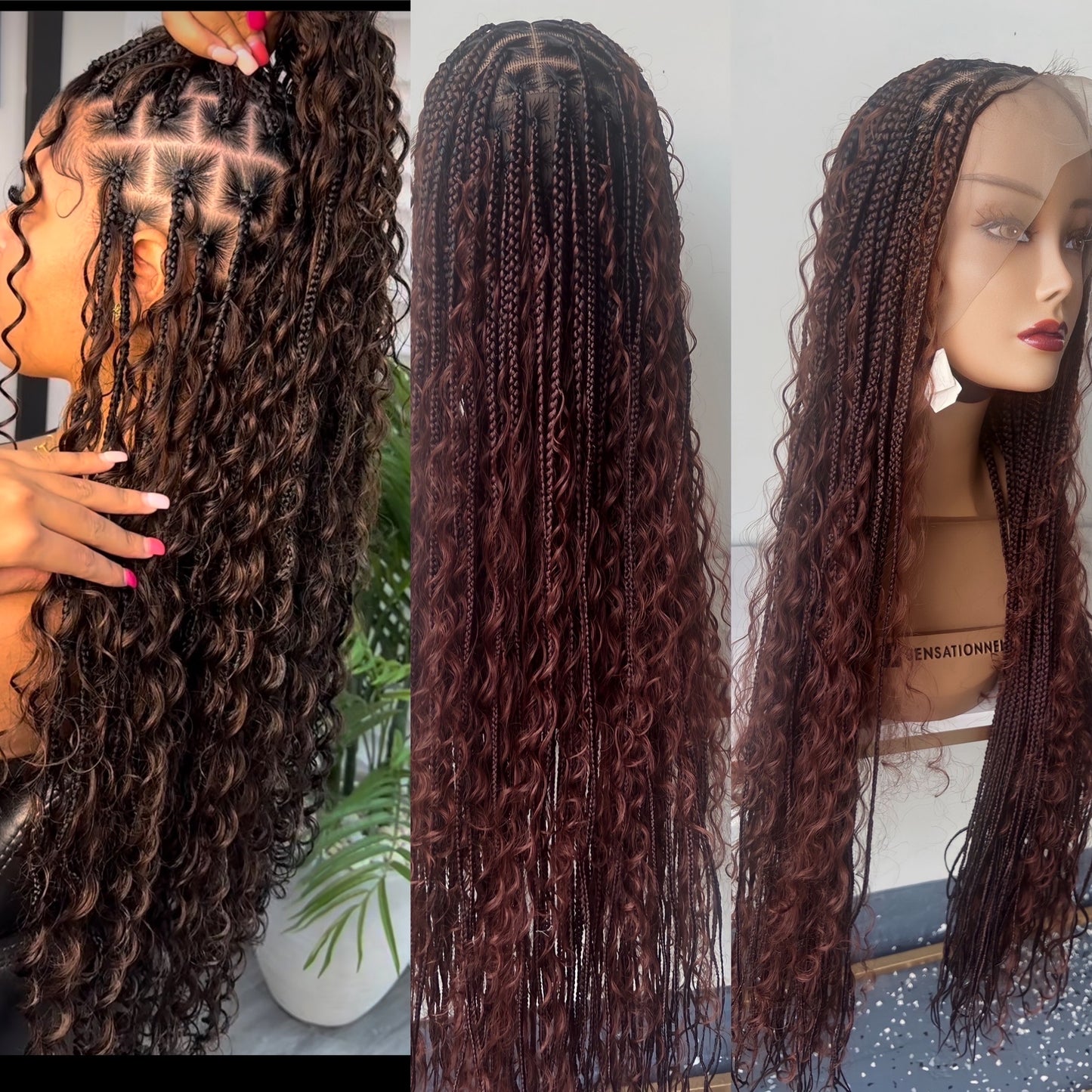 BOHO Knotless Braided wig