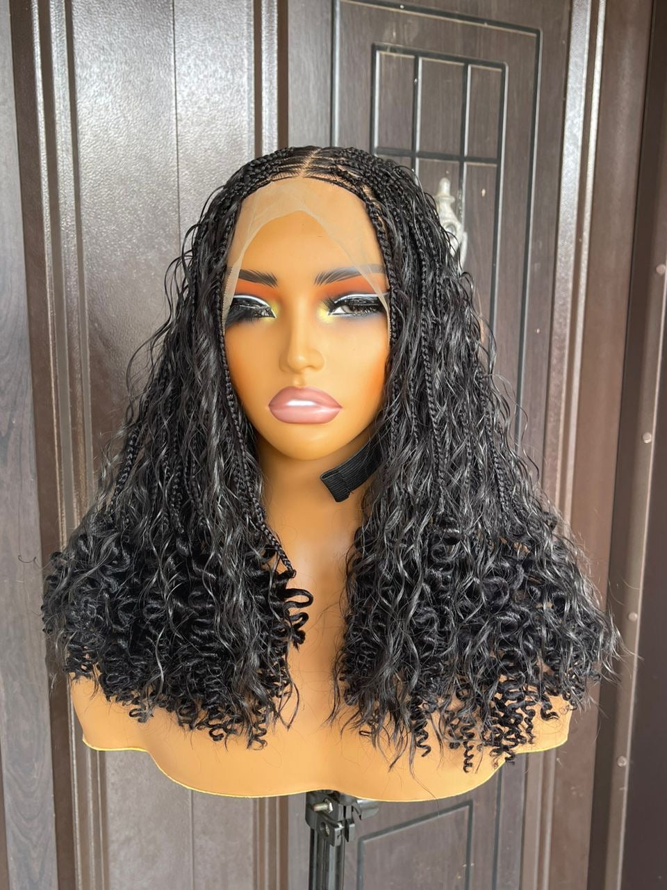 Short boho human hair curls