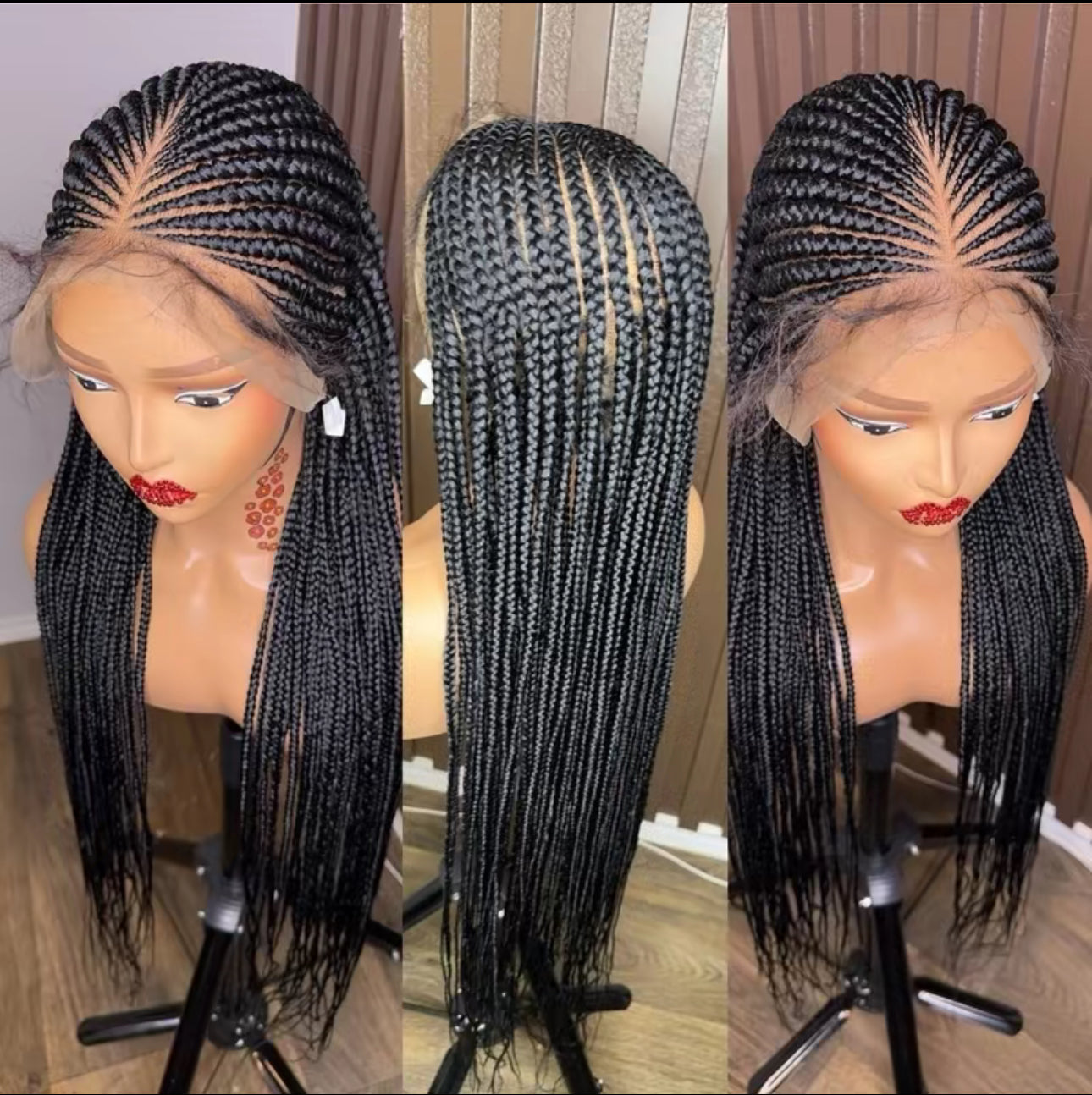 Center part wig fullace unit