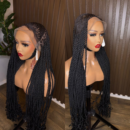 Wig vee twist braided wig