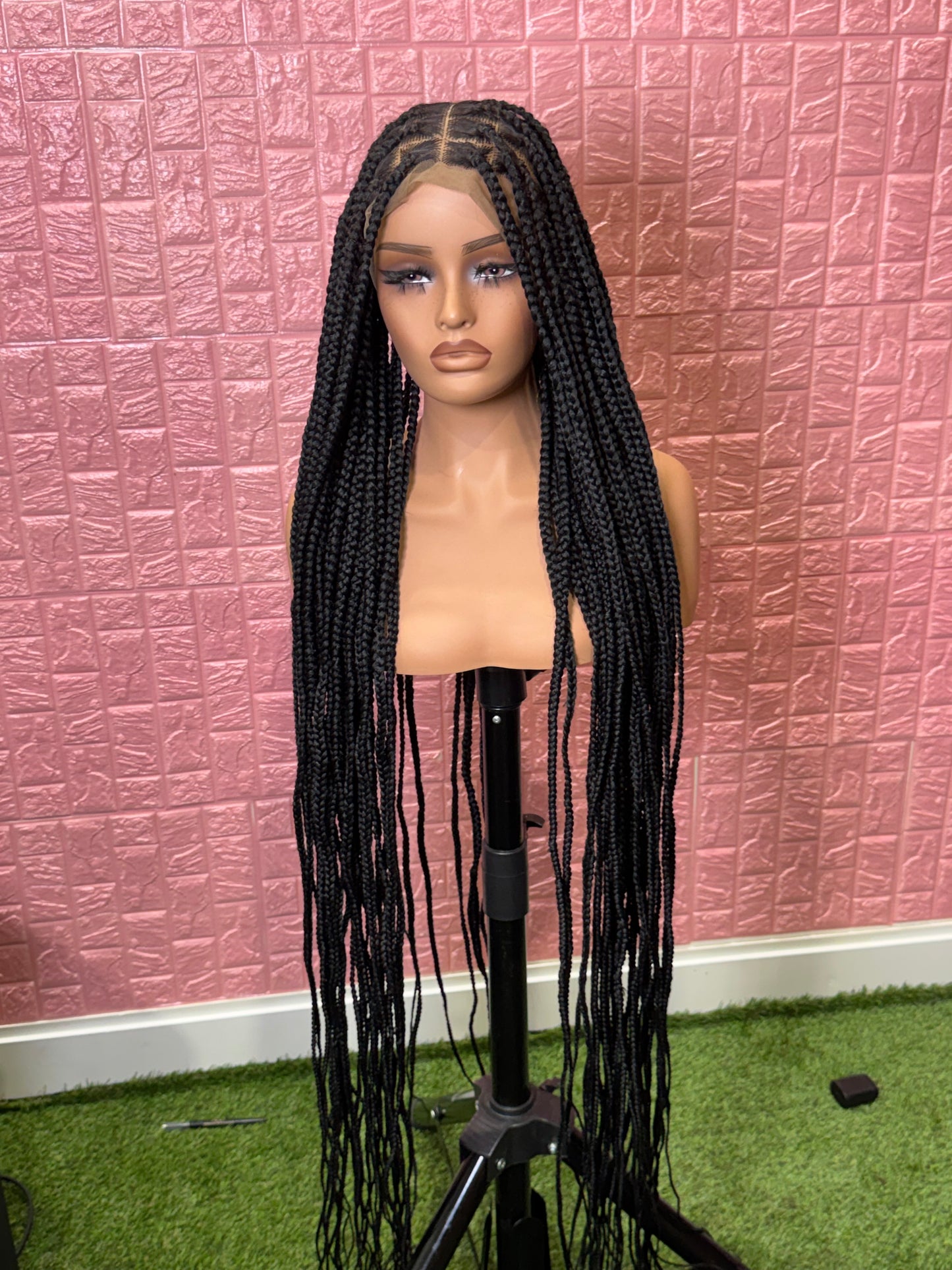 50 inches jumbo knotless clearance braided wig