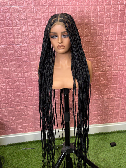50 inches jumbo knotless clearance braided wig