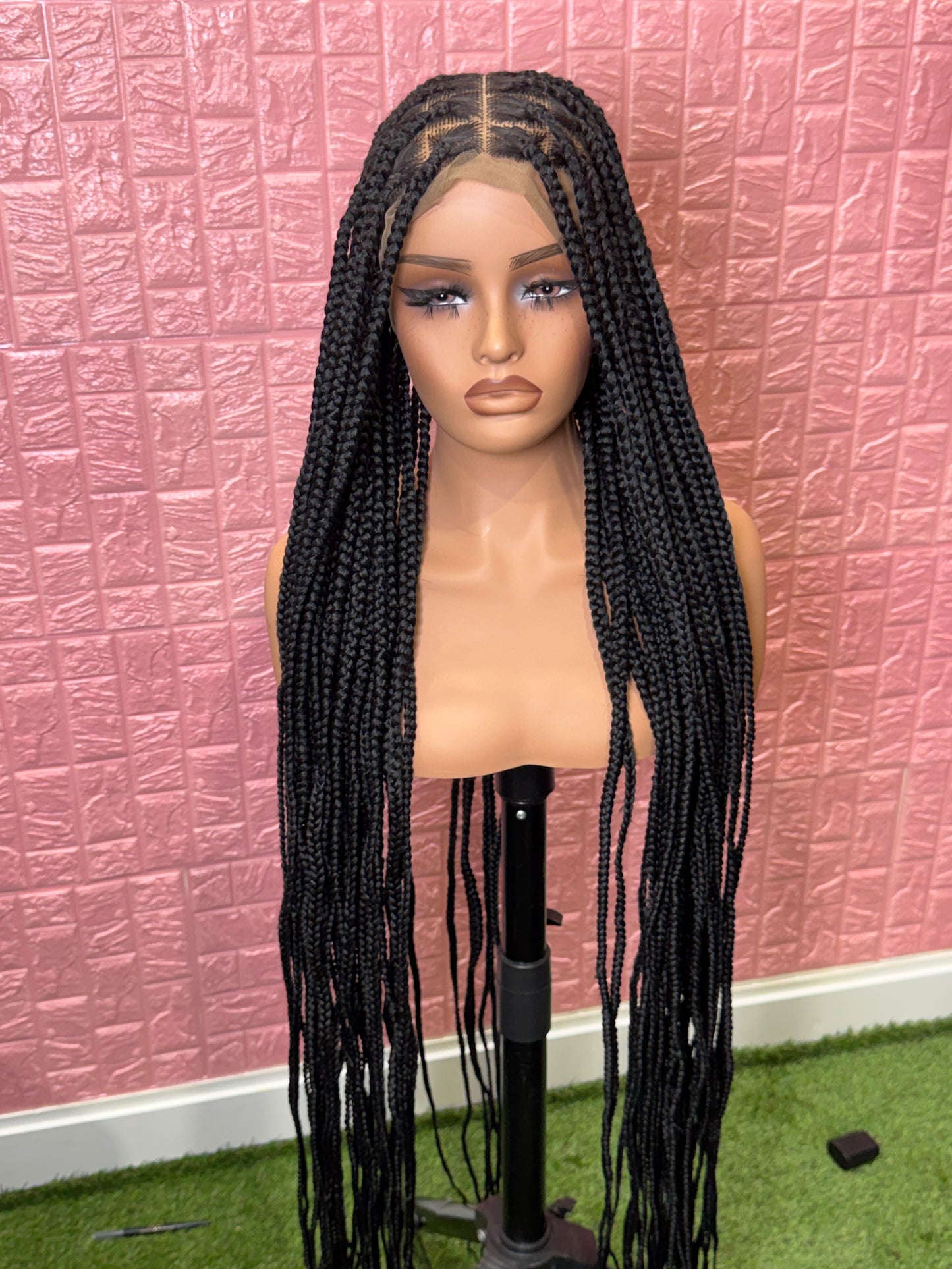 50 inches jumbo knotless clearance braided wig