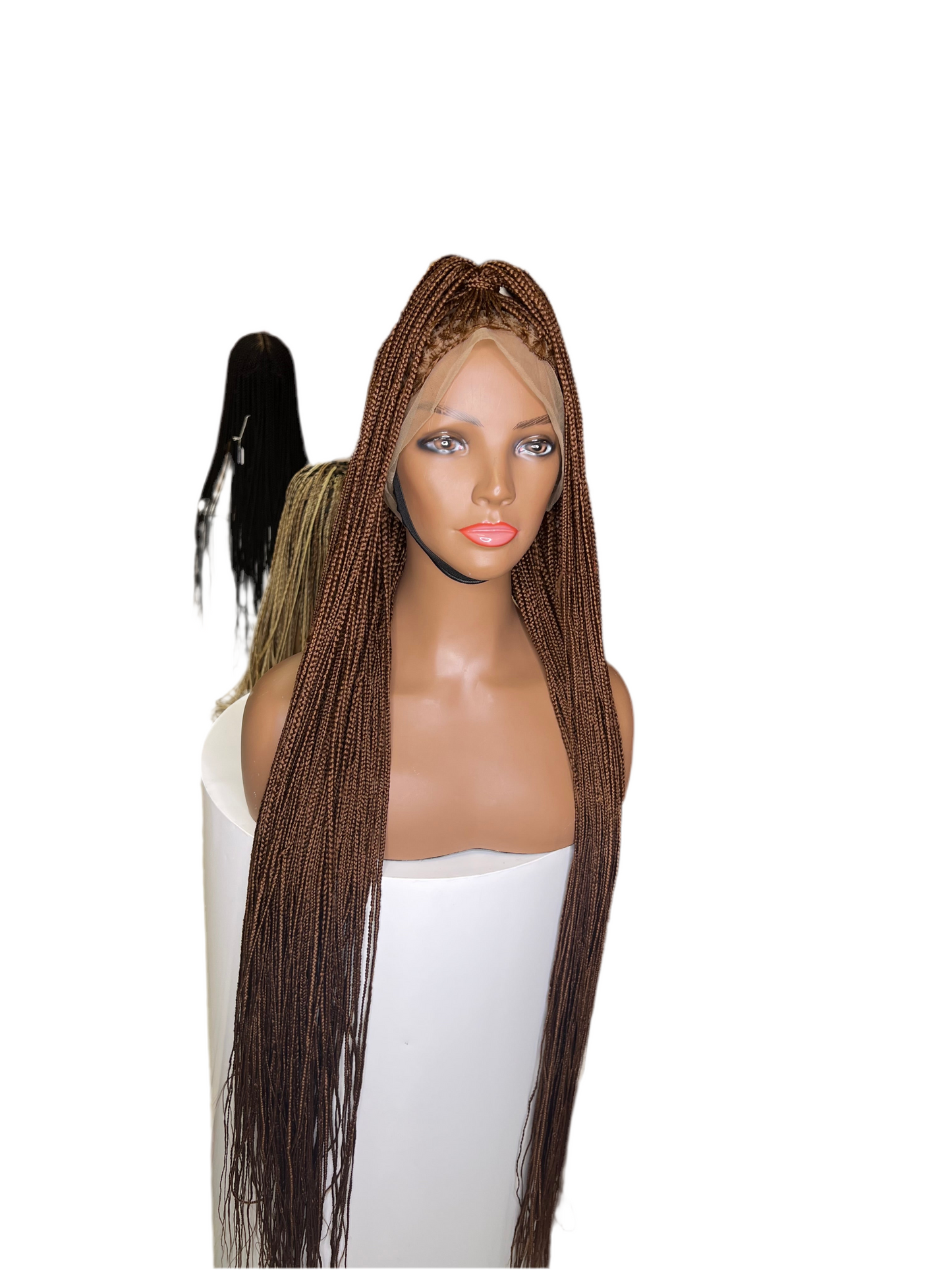 40inches knotless braided wig Brown