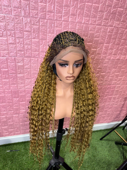 Blonde braids front boho clearance sales