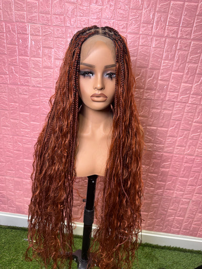 Ginger boho knotless braiding clearance sales