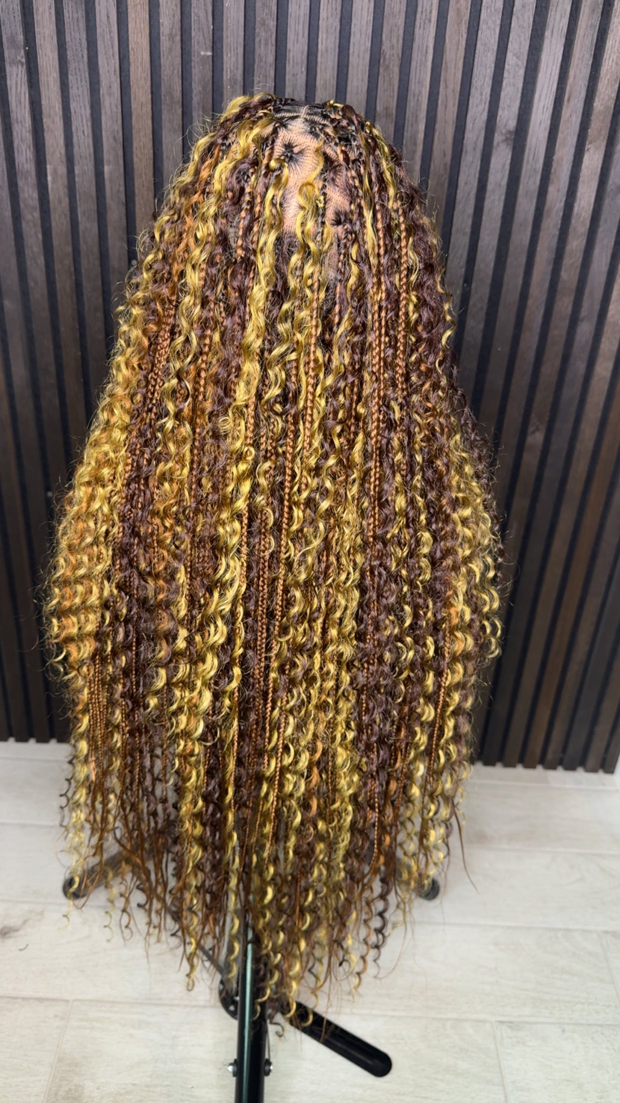 Multi color boho braids