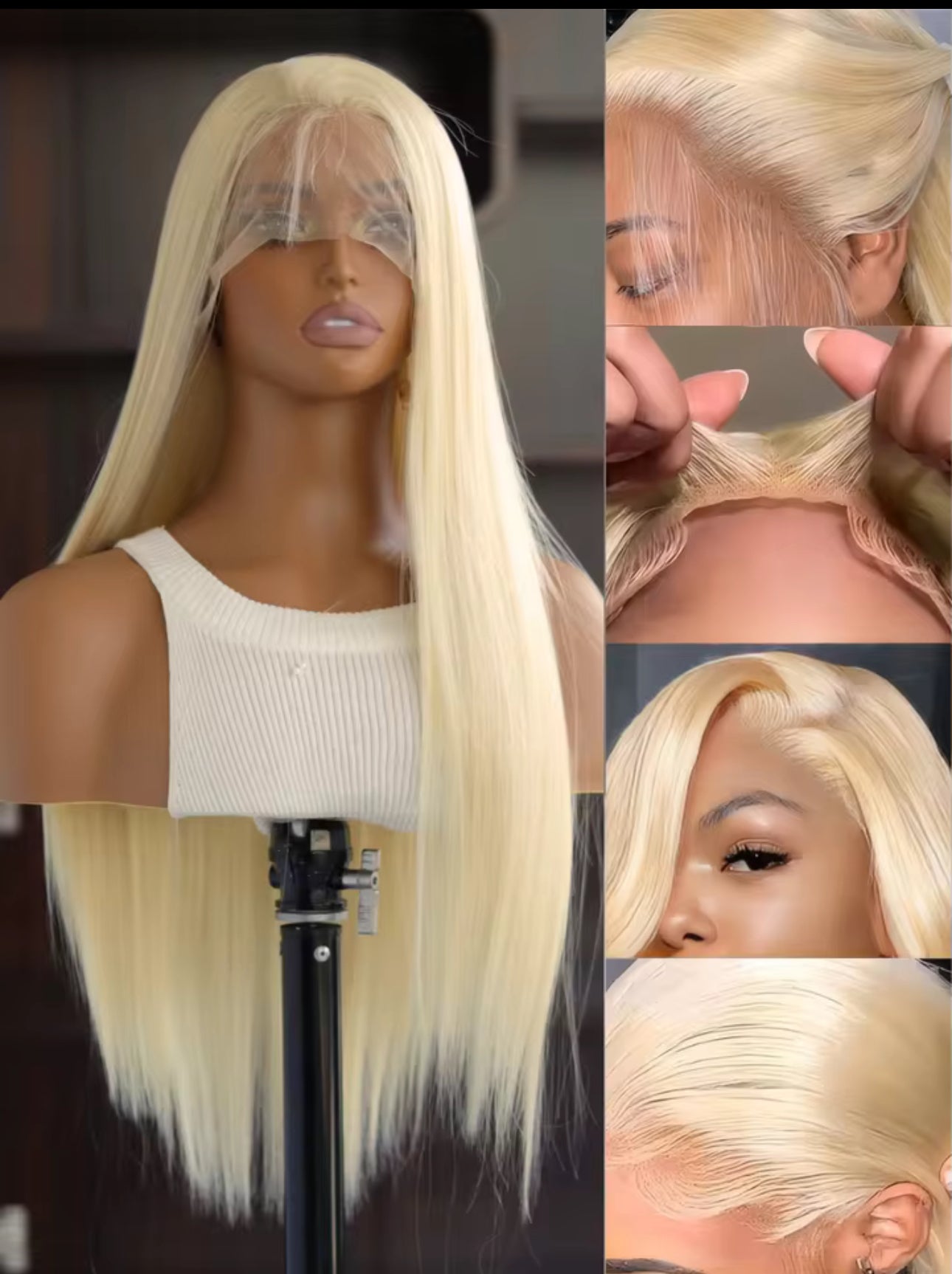 613 lace front synthetic wig