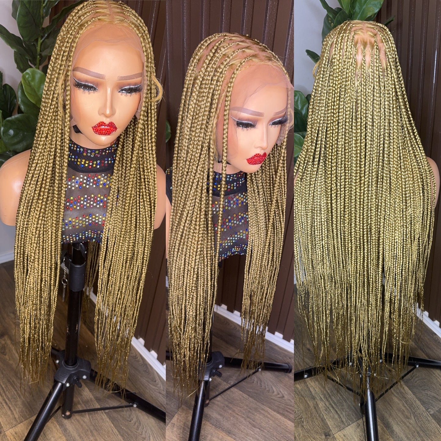 Knotless braided wig color 27