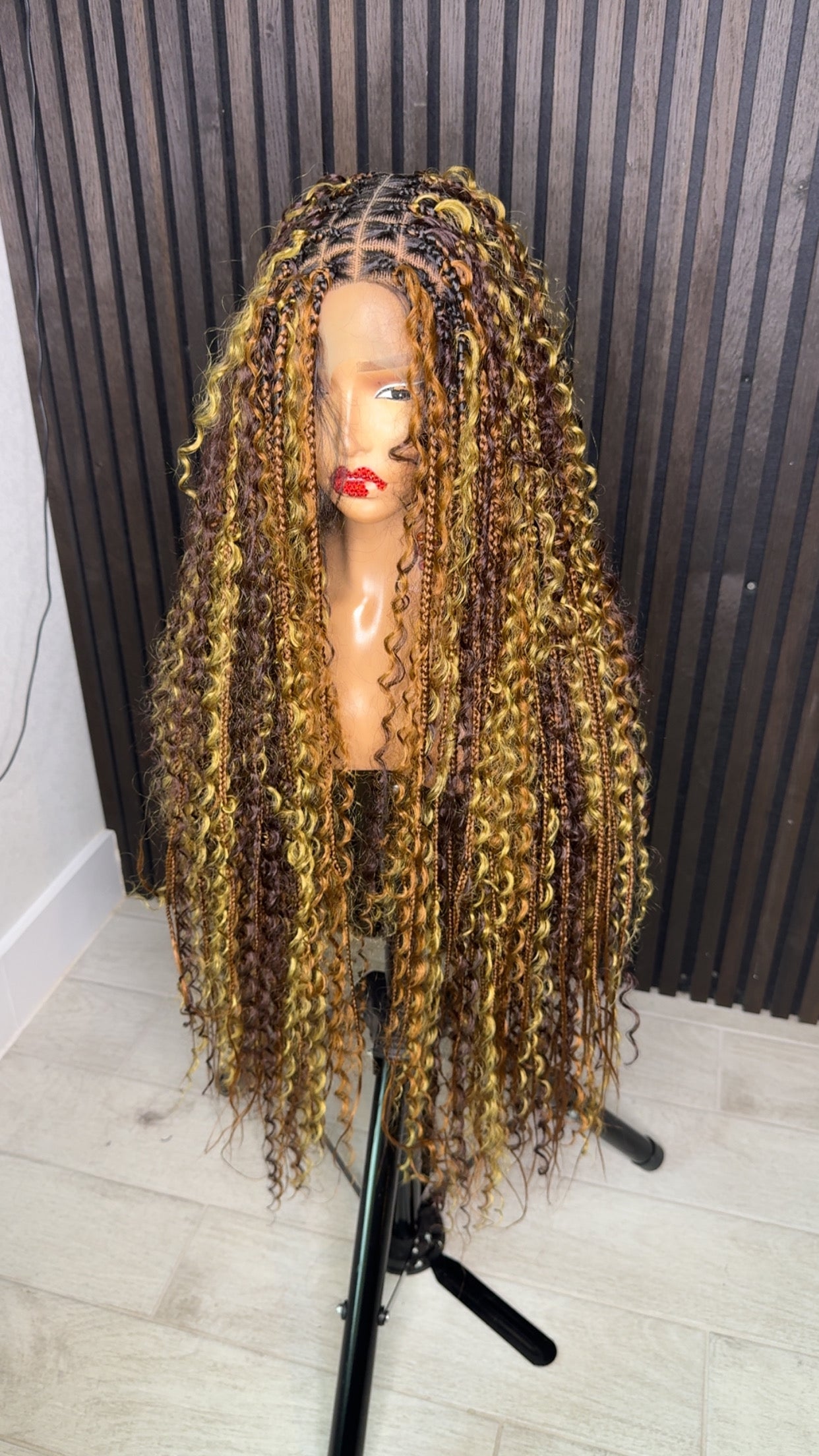 Multi color boho braids