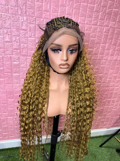 Blonde braids front boho clearance sales