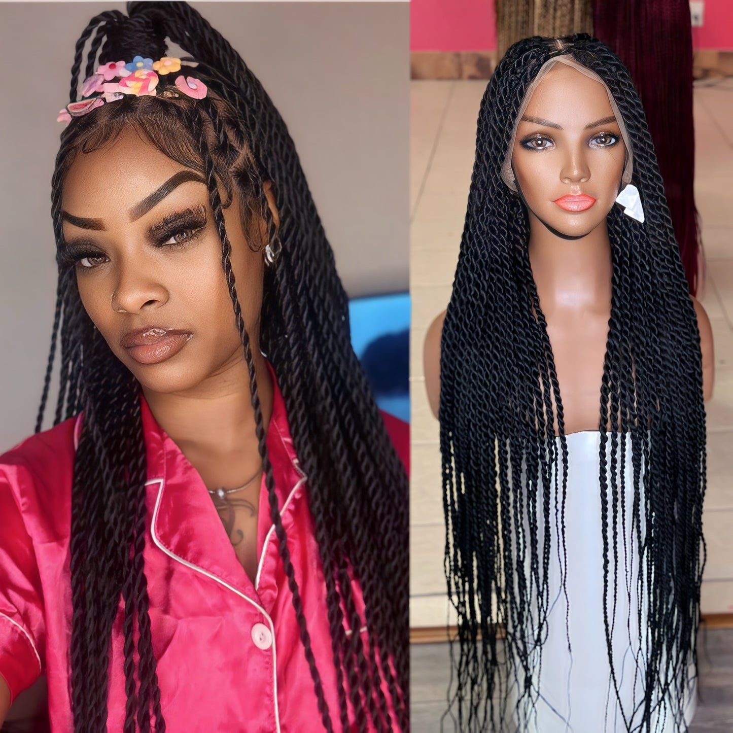 Senegalese twist braided wig