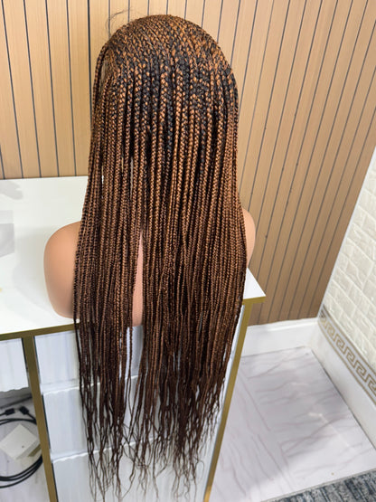 Wig key blonde k or less braided wig fullace