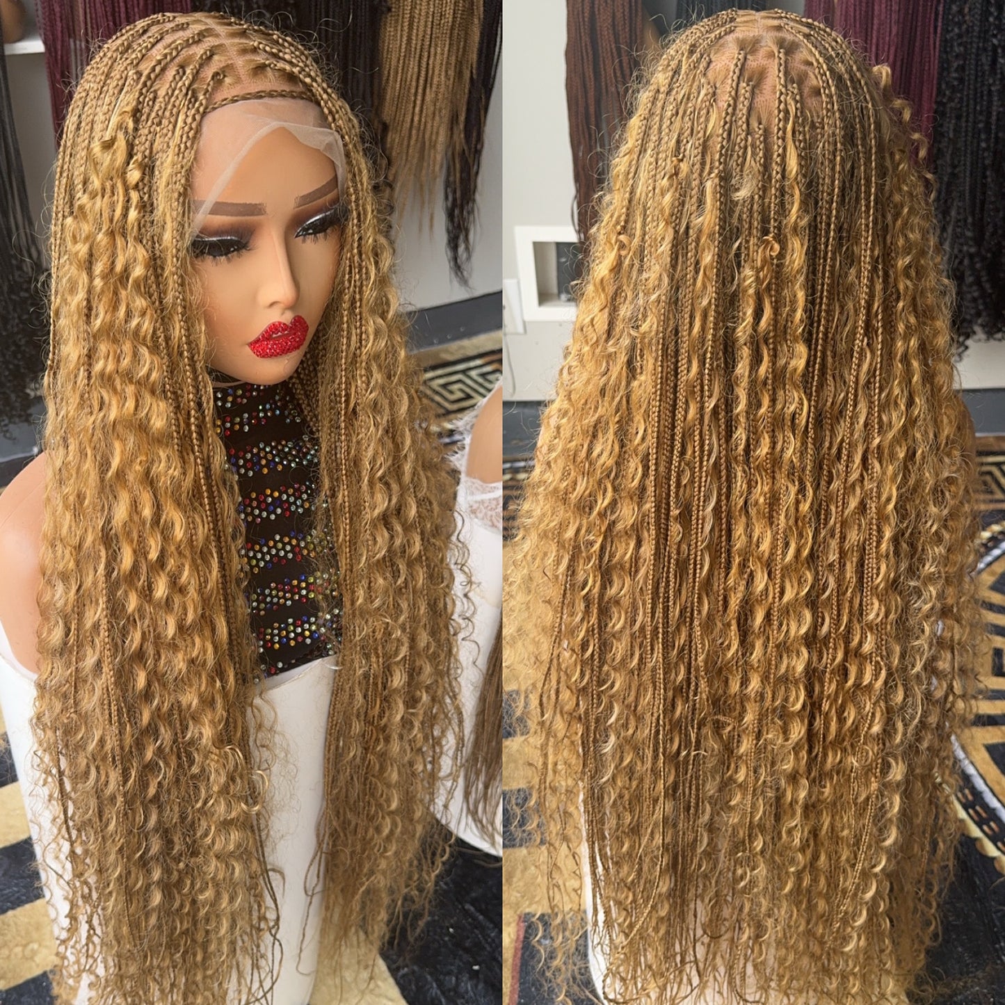 BOHO Knotless Braided wig