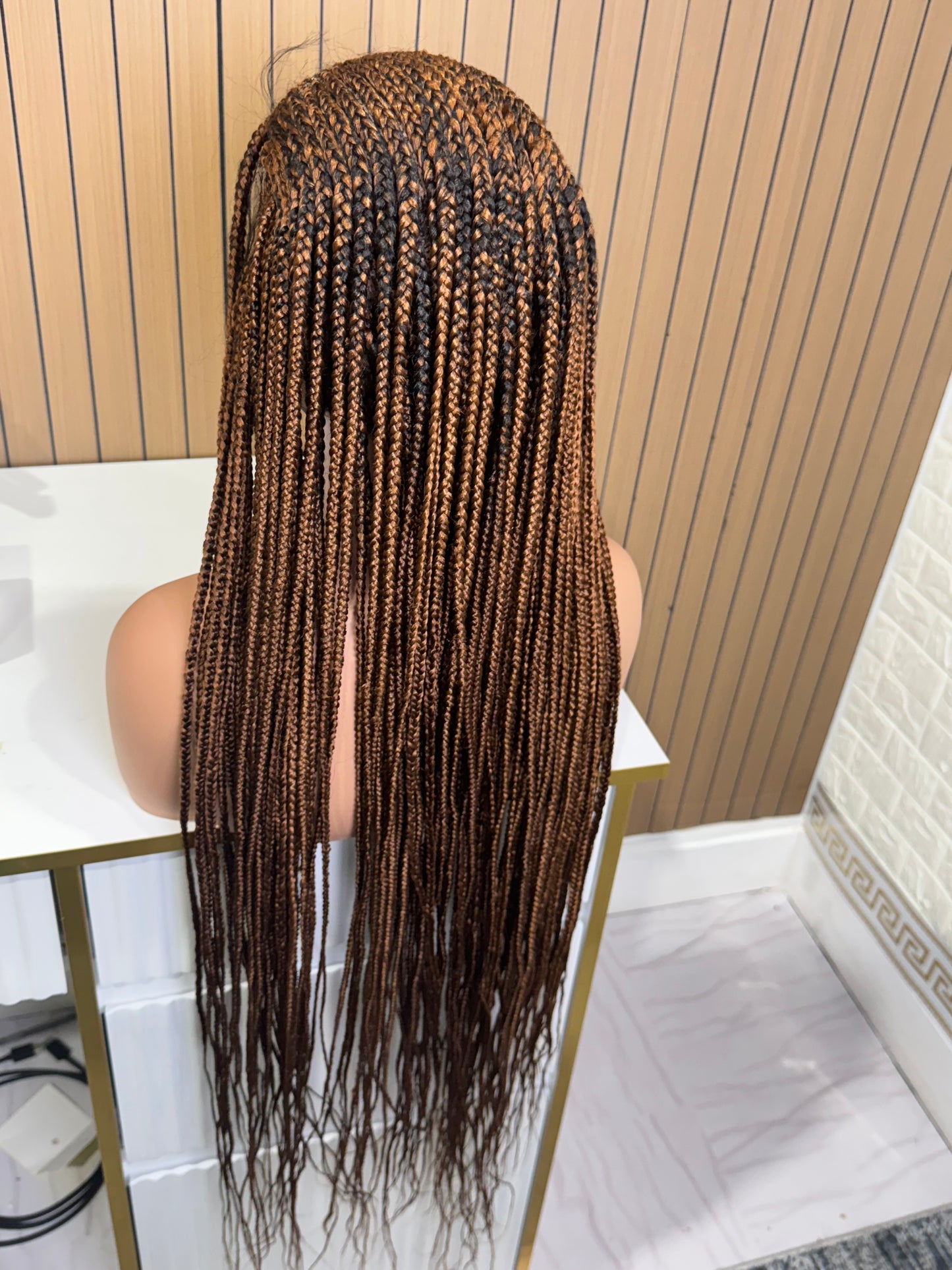 Wig key blonde k or less braided wig fullace