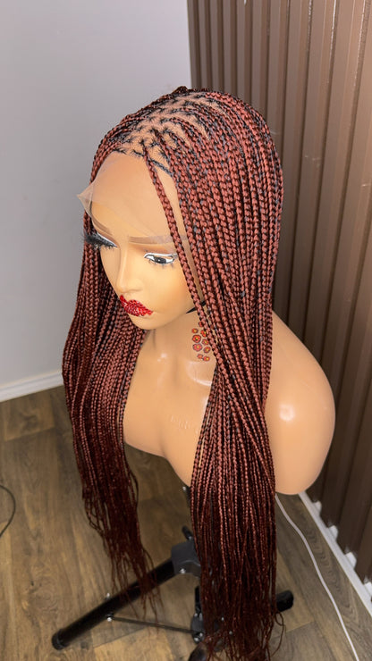 Color 350 knotless braided wig