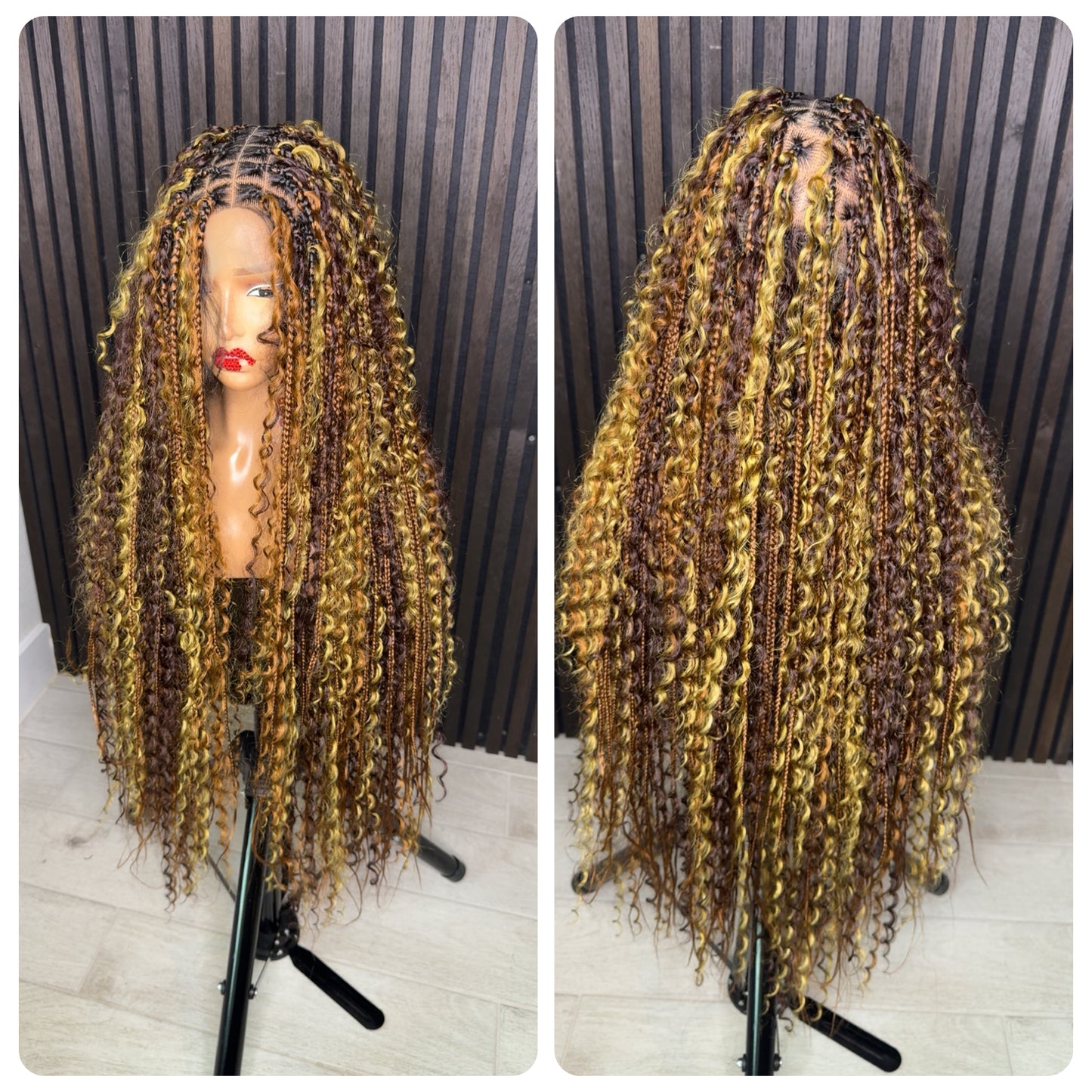 Multi color boho braids