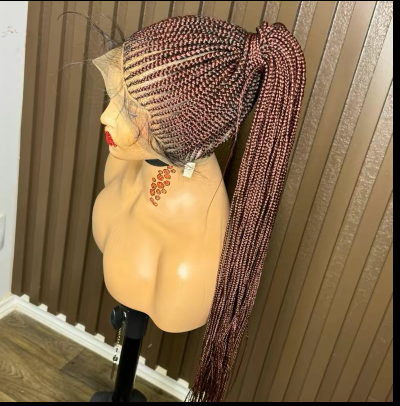 Pony tail knotless braided wig