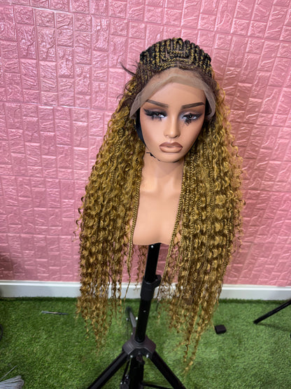 Blonde braids front boho clearance sales