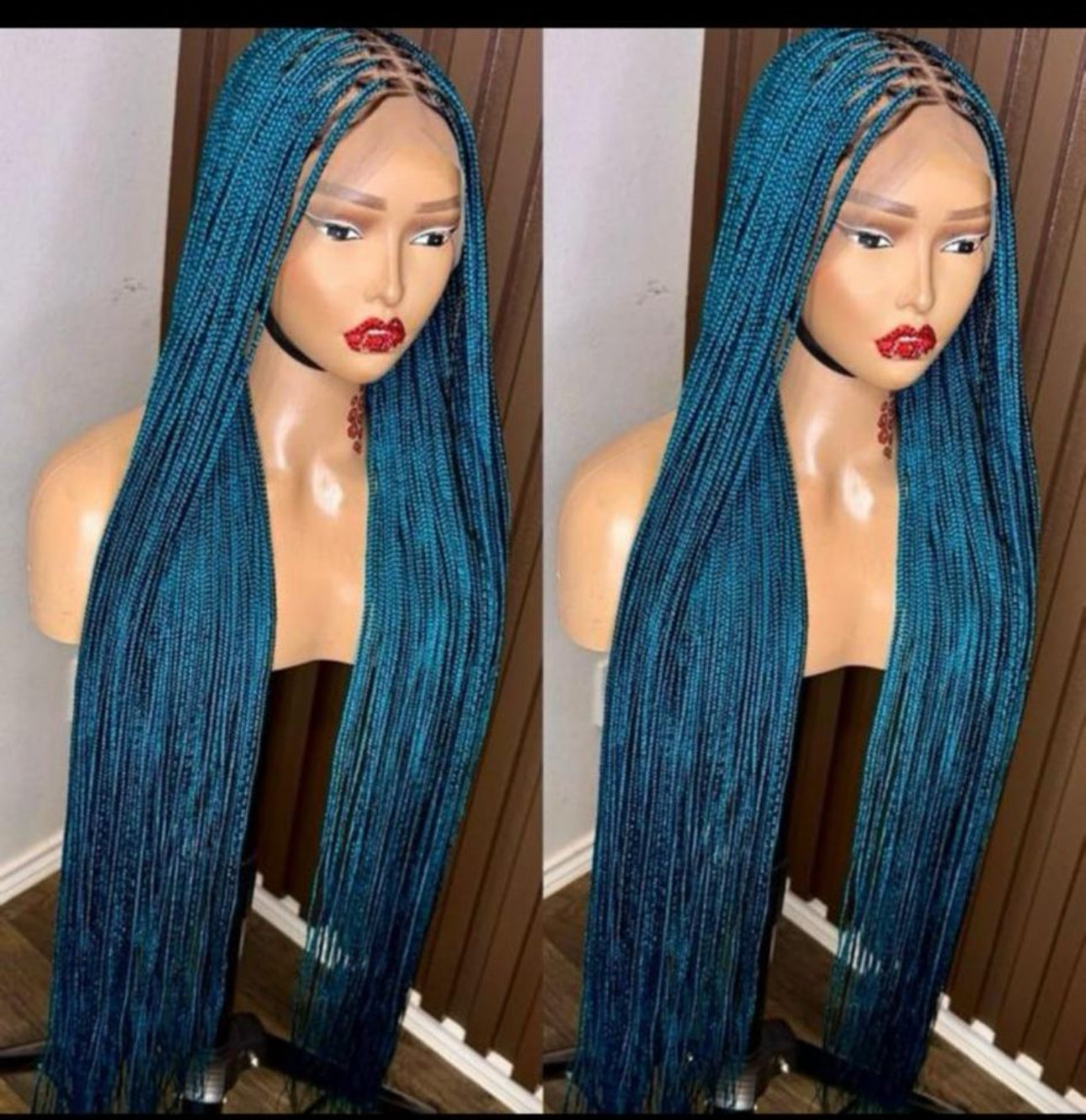 Wig may knotless braided wig fullace