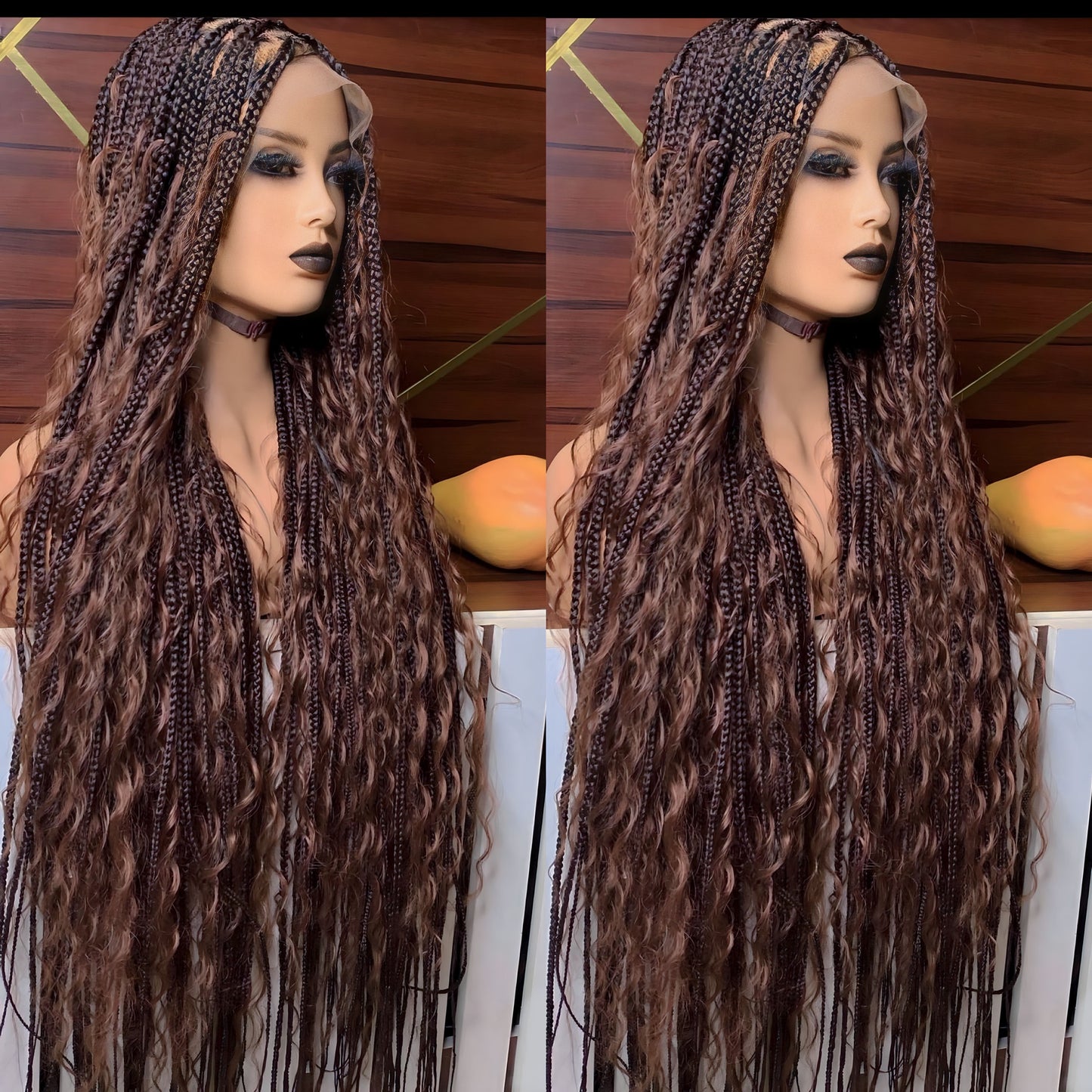 BOHO Knotless Braided wig